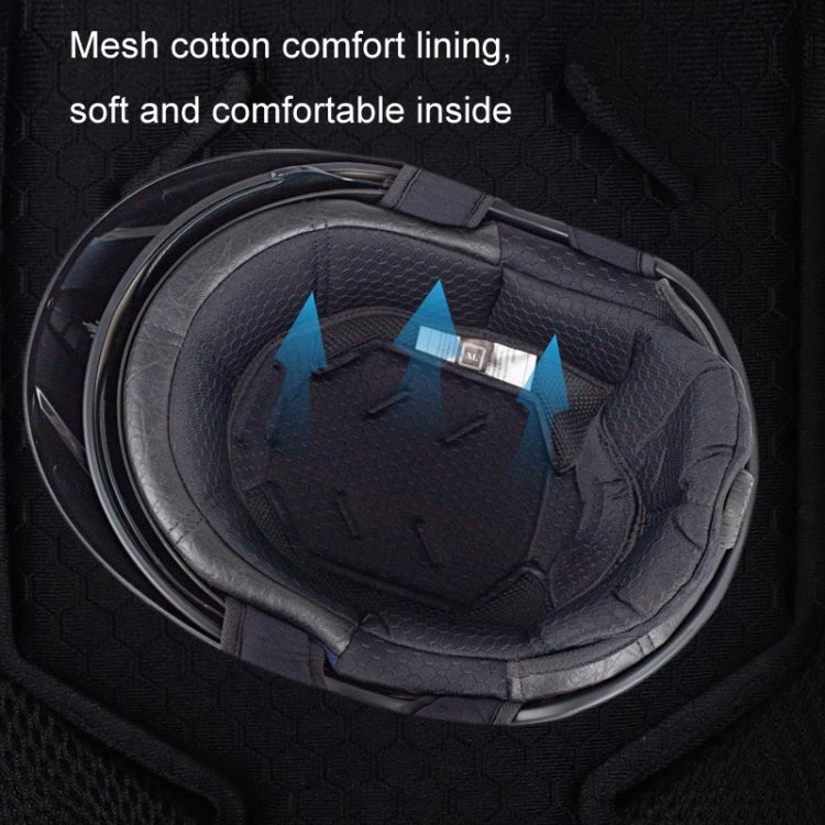 Casco mezzo casco regolabile SOMAN con specchio interno