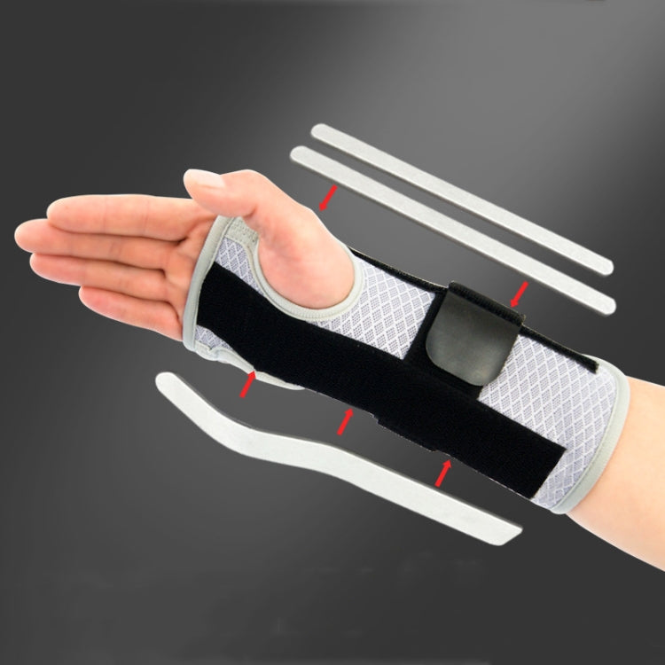 Supporto per polso traspirante con 3 piastre in alluminio