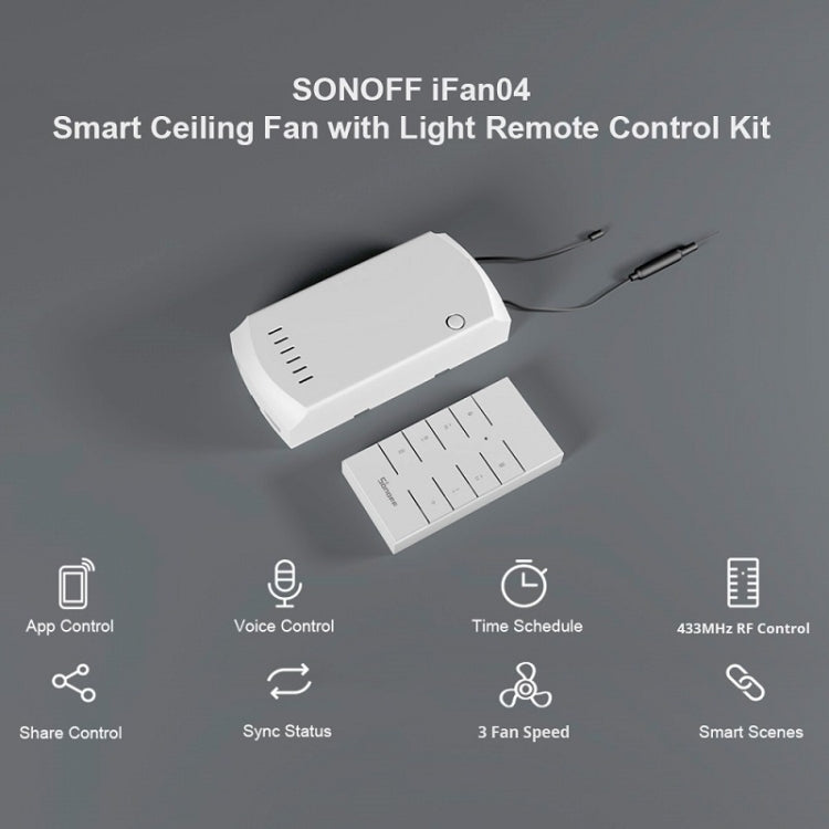 SONOFF APP Remote Control Smart Fan Light Switch Supporta Tmall Genie