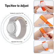 Custodia protettiva per Airtag con cinturino in nylon