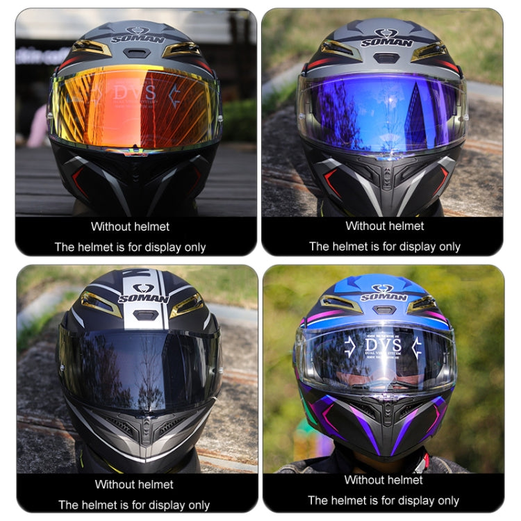 Lente per casco moto con punte antiappannamento per SOMAN K1/K3SV/K5, Transparent REVO Red, Transparent REVO Purple, Transparent REVO Blue, Dark Tea Revo Red, Dark Tea Revo Blue, Tea Film Revo Purple Red Gold, Silver Plated, Dark Tea, Gold Flakes      ...