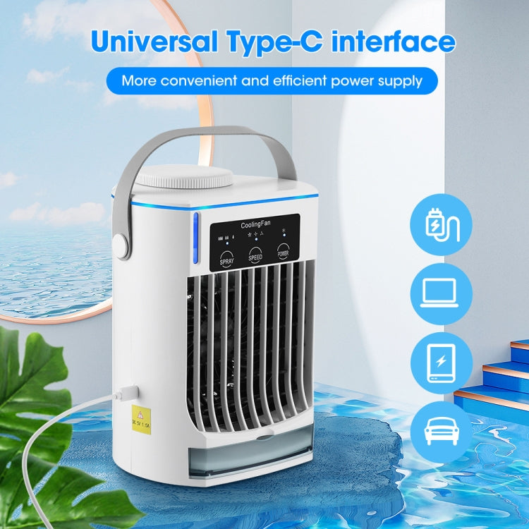 Mini umidificatore portatile USB con ventilatore e spray