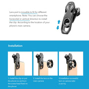 Obiettivo macro APEXEL APL-HB100MM per smartphone