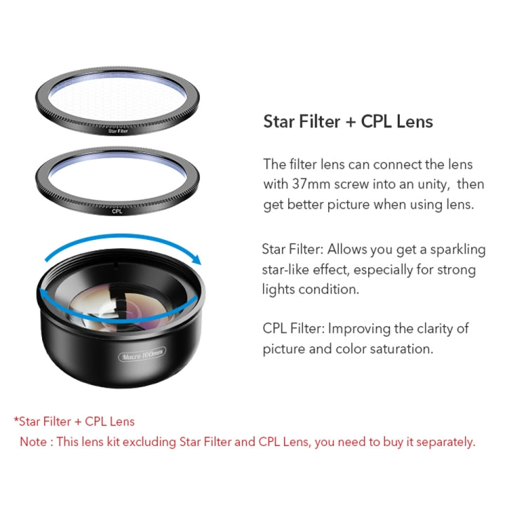 Obiettivo macro APEXEL 100mm per smartphone compatibili