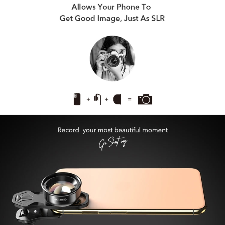 Obiettivo macro APEXEL 100mm per smartphone compatibili