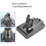 Per batteria di ricambio per aspirapolvere portatile serie Dyson V6, 1.5Ah, V6 2.2Ah, 2.6Ah, 3.0Ah, 3.5Ah, 4.0Ah