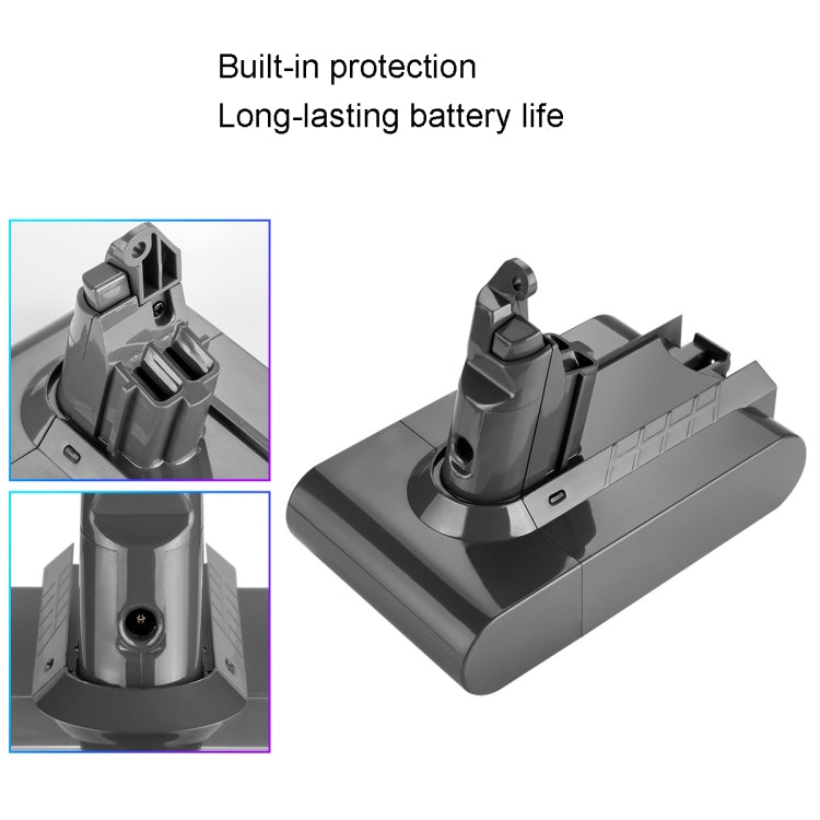 Per batteria di ricambio per aspirapolvere portatile serie Dyson V6, 1.5Ah, V6 2.2Ah, 2.6Ah, 3.0Ah, 3.5Ah, 4.0Ah