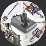Per batteria di ricambio per aspirapolvere portatile serie Dyson V6, 1.5Ah, V6 2.2Ah, 2.6Ah, 3.0Ah, 3.5Ah, 4.0Ah