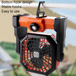 Ventilatore portatile da campeggio con luce LED e batteria 7800mA