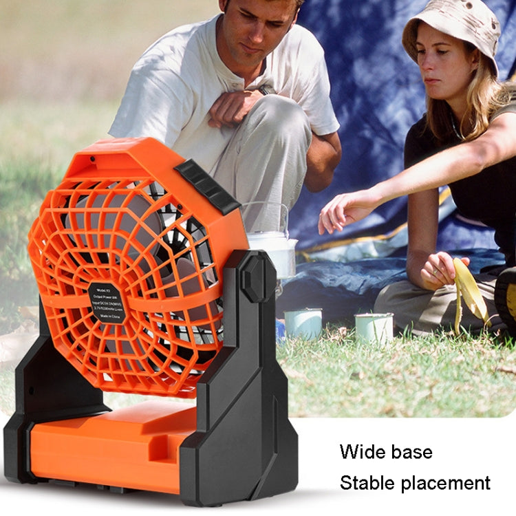 Ventilatore portatile da campeggio con luce LED e batteria 7800mA