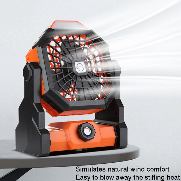 Ventilatore portatile da campeggio con luce LED e batteria 7800mA