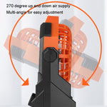 Ventilatore portatile da campeggio con luce LED e batteria 7800mA
