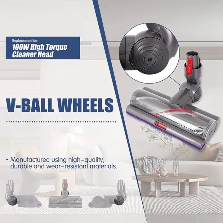 Per aspirapolvere Dyson V10 / V11 100 W Testa di aspirazione a coppia elevata Ruote V-Ball, High Torque Suction Head Wheels