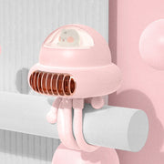 Ventilatore per passeggino con testa agitante Mini ventilatore portatile senza foglie di polpo muto, Normal Version (Yellow), Normal Version (Pink), Normal Version (White), Shaking Head Version (Yellow), Shaking Head Version (Pink)