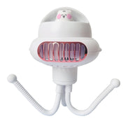 Ventilatore per passeggino con testa agitante Mini ventilatore portatile senza foglie di polpo muto, Normal Version (Yellow), Normal Version (Pink), Normal Version (White), Shaking Head Version (Yellow), Shaking Head Version (Pink)
