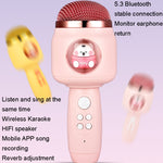 Microfono wireless Bluetooth per bambini con eco