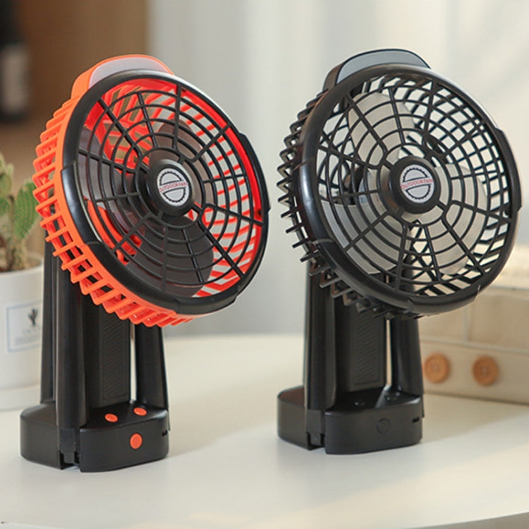 Ventilatore da campeggio USB con luce LED e testa oscillante