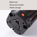 Ventilatore da campeggio USB con luce LED e testa oscillante