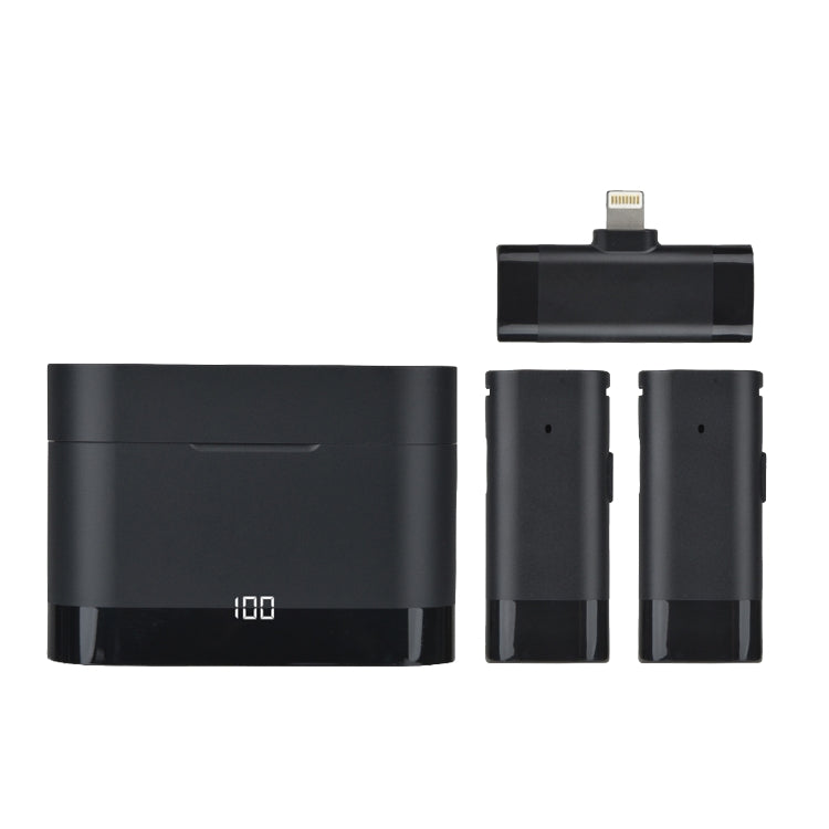 Microfono wireless 1 in 2 per interviste e trasmissioni