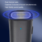 Microfono wireless 1 in 2 per interviste e trasmissioni