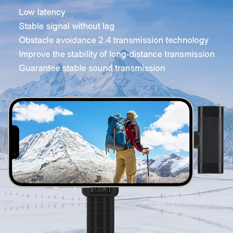 Microfono wireless 1 in 2 per interviste e trasmissioni