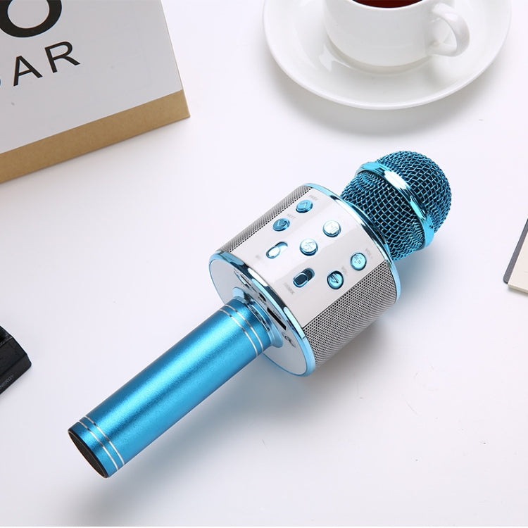 Microfono wireless Bluetooth WS-858L con LED e riverbero
