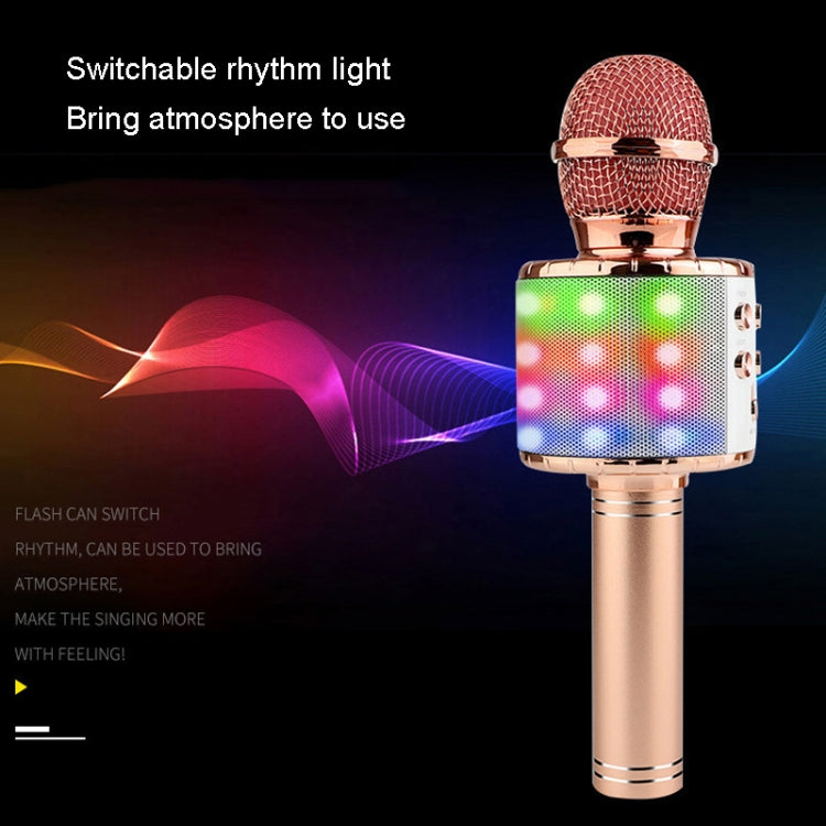 Microfono wireless Bluetooth WS-858L con LED e riverbero