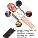 Microfono wireless Bluetooth WS-858L con LED e riverbero