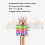 Microfono wireless Bluetooth WS-858L con LED e riverbero