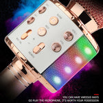 Microfono wireless Bluetooth WS-858L con LED e riverbero