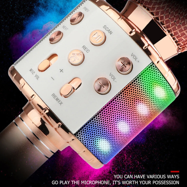 Microfono wireless Bluetooth WS-858L con LED e riverbero