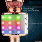 Microfono wireless Bluetooth WS-858L con LED e riverbero