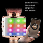 Microfono wireless Bluetooth WS-858L con LED e riverbero
