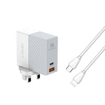Caricabatterie universale 65W USB-C e USB-A per tablet e smartpho