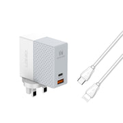 LDNIO A2620C Caricabatterie universale per tablet da 65 W Caricatore rapido per porta di tipo C/USB-C, 65W EU Plug, 65W UK Plug, 65W US Plug