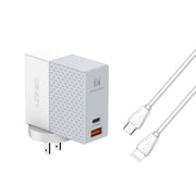 LDNIO A2620C Caricabatterie universale per tablet da 65 W Caricatore rapido per porta di tipo C/USB-C, 65W EU Plug, 65W UK Plug, 65W US Plug