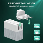 Caricabatterie universale 65W USB-C e USB-A per tablet e smartpho