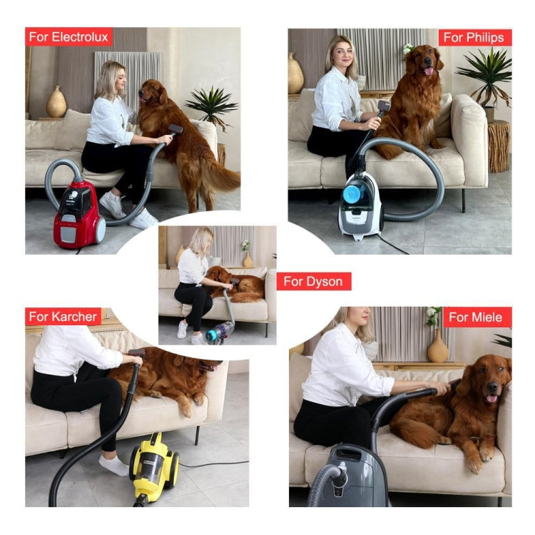 Set spazzole per rimozione peli animali per aspirapolvere Dyson