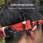 Sunnylife TD487 Per DJI Avata / FPV Goggles V2 Color Headband Cinturino elastico fisso, Strap (Red), Strap (Graffiti), Strap (Camouflage)
