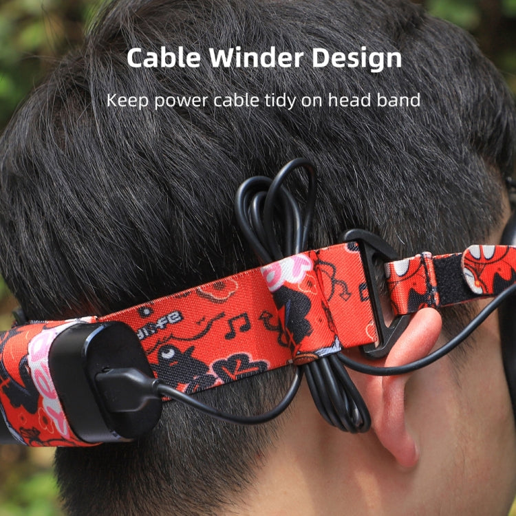 Sunnylife TD487 Per DJI Avata / FPV Goggles V2 Color Headband Cinturino elastico fisso, Strap (Red), Strap (Graffiti), Strap (Camouflage)
