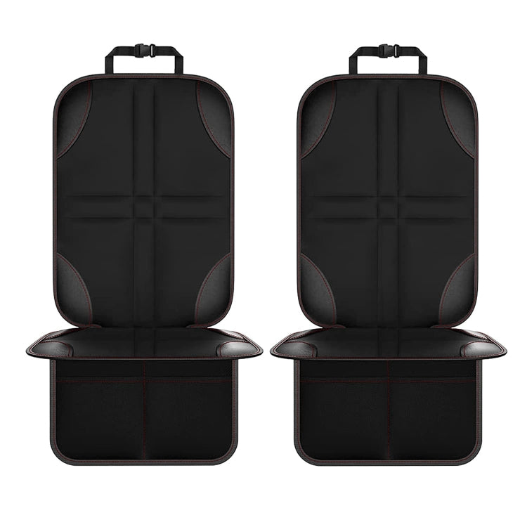 2 pezzi di protezione per seggiolino auto per bambini Materiale di base antiscivolo + tessuto impermeabile 600D, Red Line, Black Line