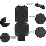 2 pezzi di protezione per seggiolino auto per bambini Materiale di base antiscivolo + tessuto impermeabile 600D, Red Line, Black Line