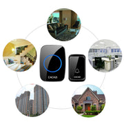 CACAZI A06-DC 1 a 1 tipo di batteria Campanello musicale impermeabile wireless Smart Home