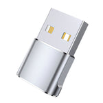 WH-7659 2pcs Adattatore USB 2.0 maschio a USB-C / Tipo-C femmina, supporto ricarica e trasmissione dati