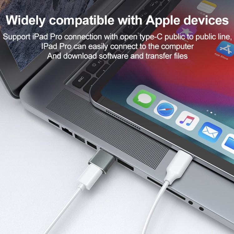 WH-7659 2pcs Adattatore USB 2.0 maschio a USB-C / Tipo-C femmina, supporto ricarica e trasmissione dati