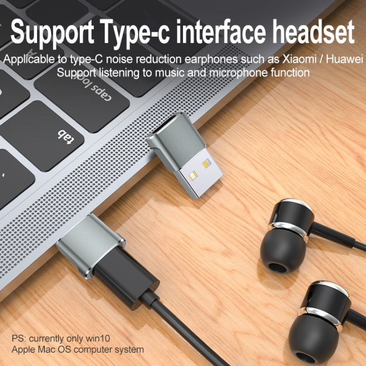 WH-7659 2pcs Adattatore USB 2.0 maschio a USB-C / Tipo-C femmina, supporto ricarica e trasmissione dati