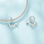 Ciondolo bassotto carino in argento sterling S925 Accessori per bracciali con perline fai da te, SCC2561