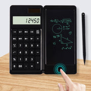 JSK-0901 Calcolatrice solare Lavagna per scrittura a mano Ufficio didattico Lavagna LCD pieghevole portatile, Solar & Button Battery