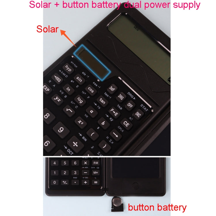 Calcolatrice della funzione solare Blocco per la scrittura a 10 cifre Display Lavagna portatile per la scrittura a mano, Solar Function Calculator