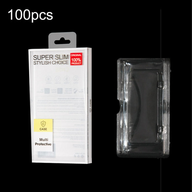 100 pezzi per custodia per telefono cellulare da 6,1-6,7 pollici Confezione scatola di imballaggio trasparente digitale universale, With Inner Pallet Suction, Without Inner Pallet Suction